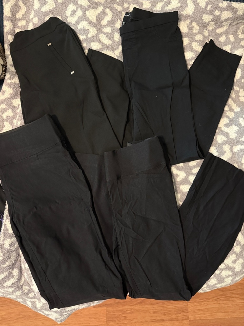 Women’s Black Ponte Knit Pants - Versatile Pull-On Style